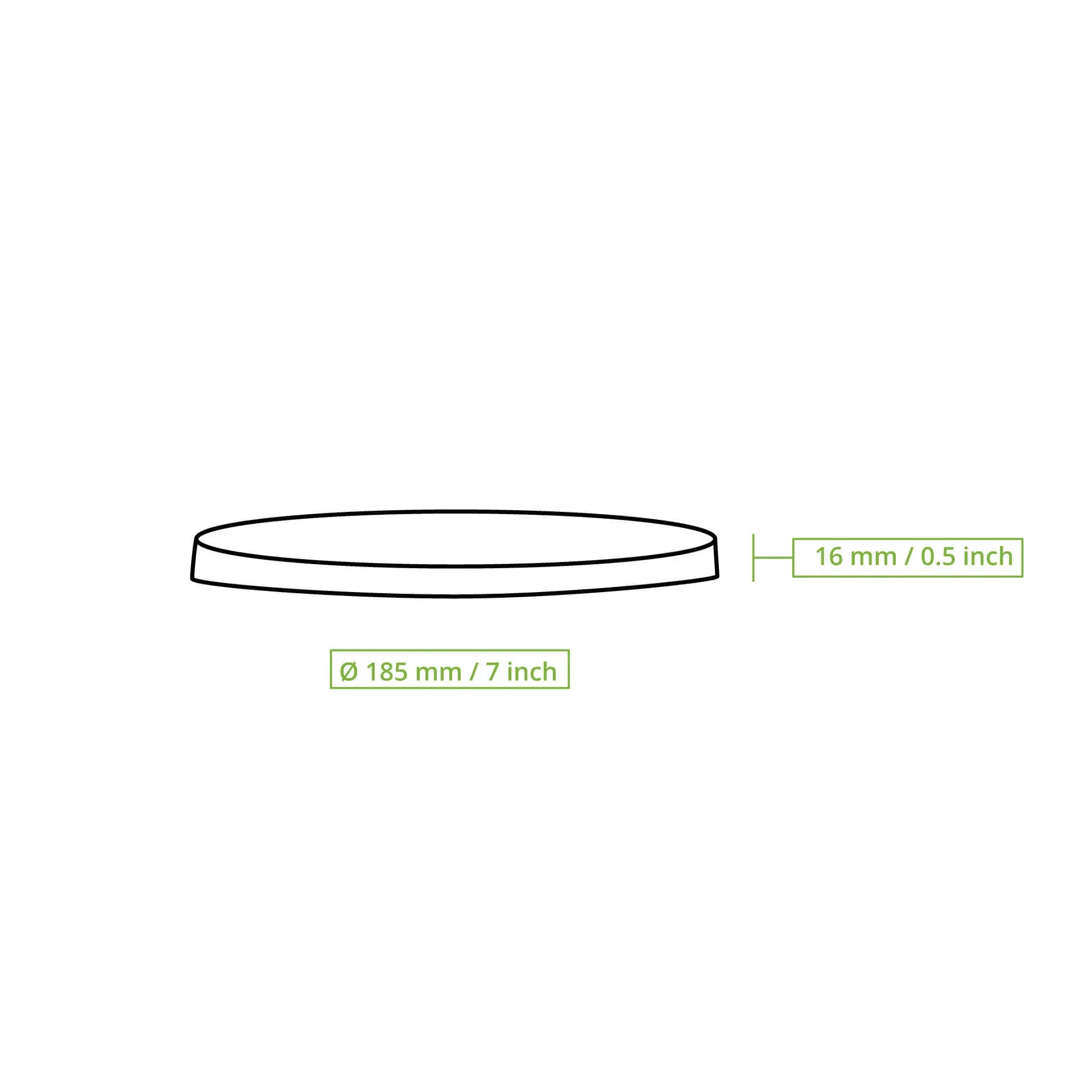 Mehrwegdeckel "merways Bowl" Ø 185 mm, PP, grau