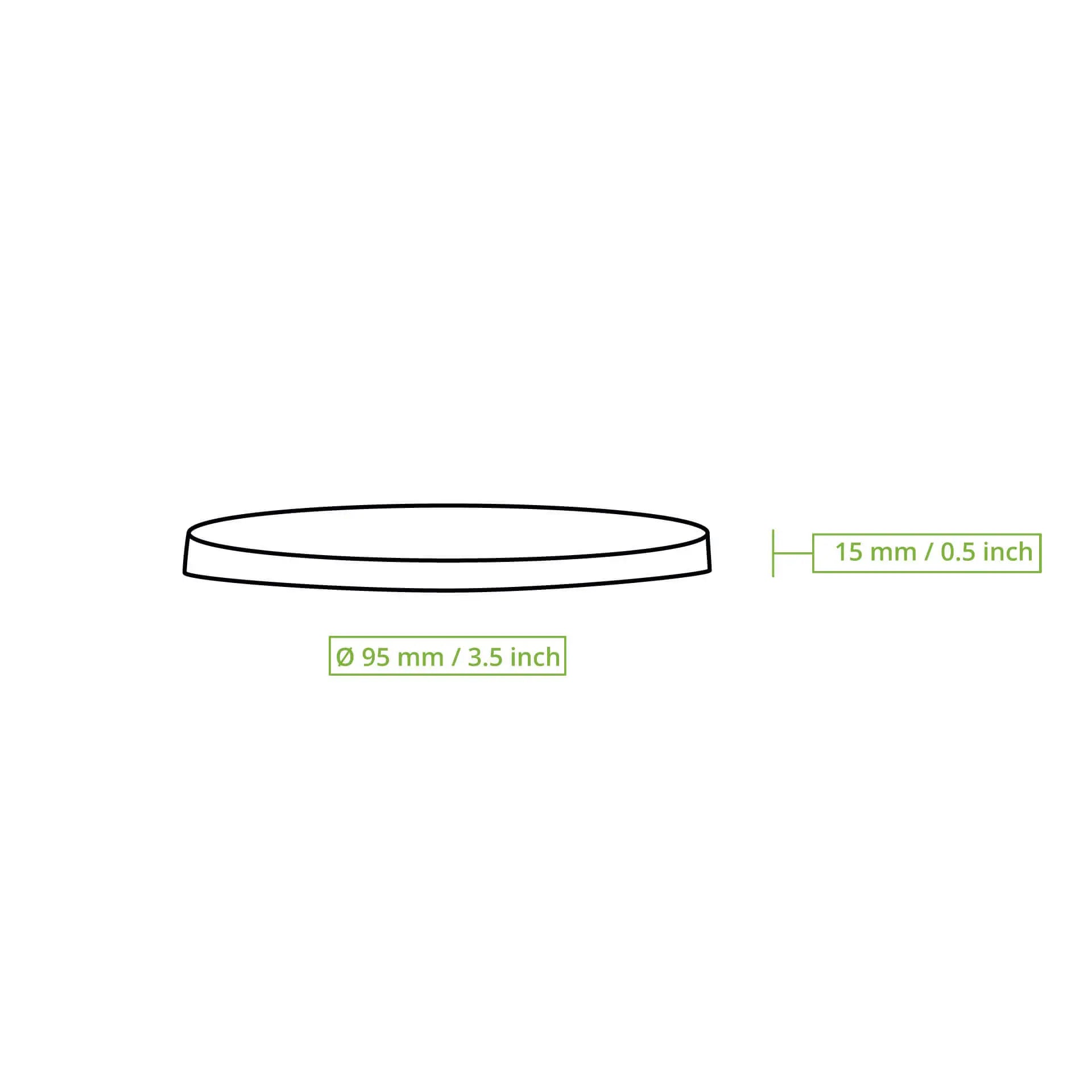 Mehrwegdeckel "merways Cup" Ø 95 mm, PP, grau