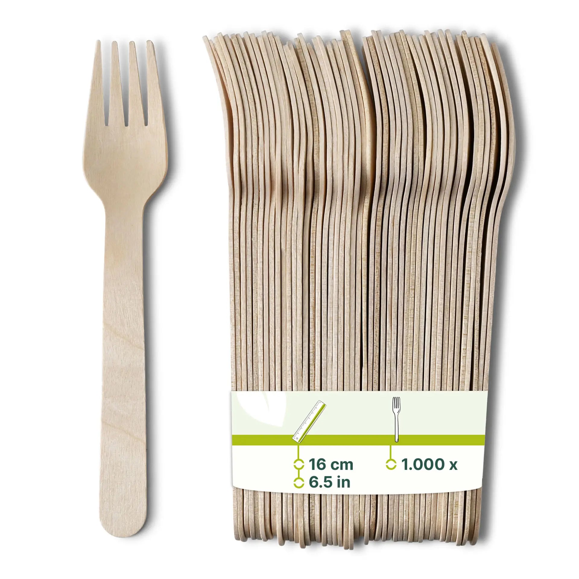 Holzgabeln 16 cm, biobeschichtet