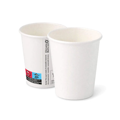 Pappbecher (beschichtet) 200 ml / 8 oz, Ø 80 mm, weiß