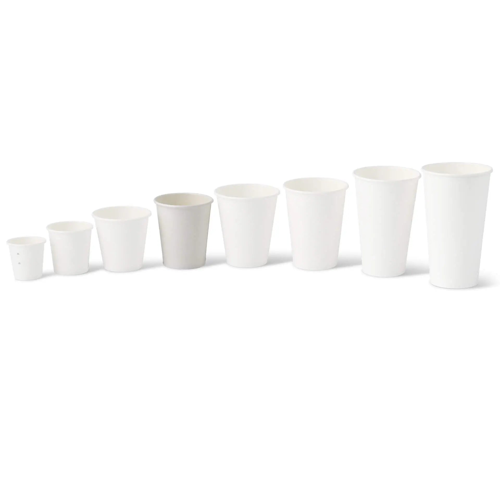 Pappbecher (beschichtet) 200 ml / 8 oz, Ø 80 mm, weiß