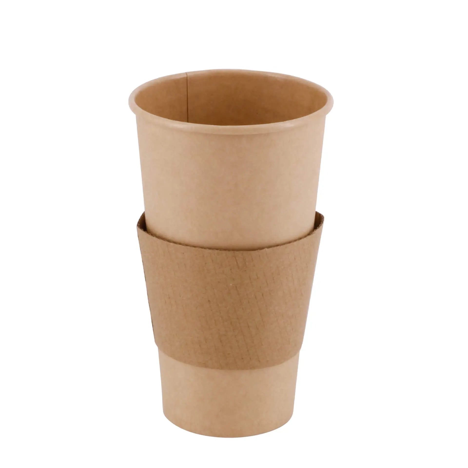 Pappbecher (beschichtet) 500 ml / 20 oz, Ø 90 mm, braun