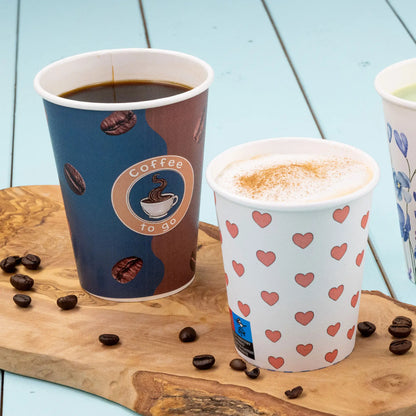 12 oz Paper cup printed with "Coffee" (coated), Ø 80 mm