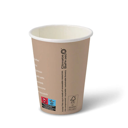 12 oz Paper cup printed with "Coffeebreak" (coated), Ø 80 mm, white