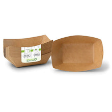 Cardboard Snack Tray (coated) 200 ml, 13 x 10 x 3 cm, brown