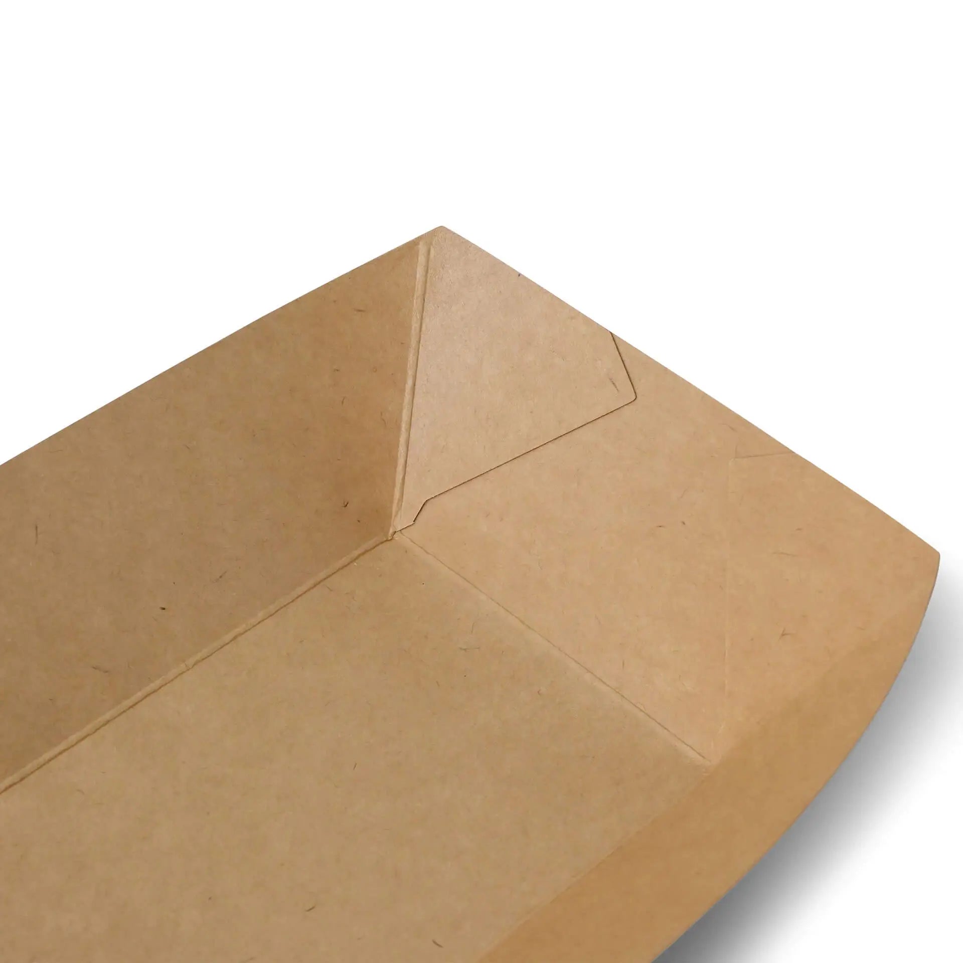 Cardboard Snack Tray (coated) 500 ml, 20,5 x 14 x 3 cm, brown