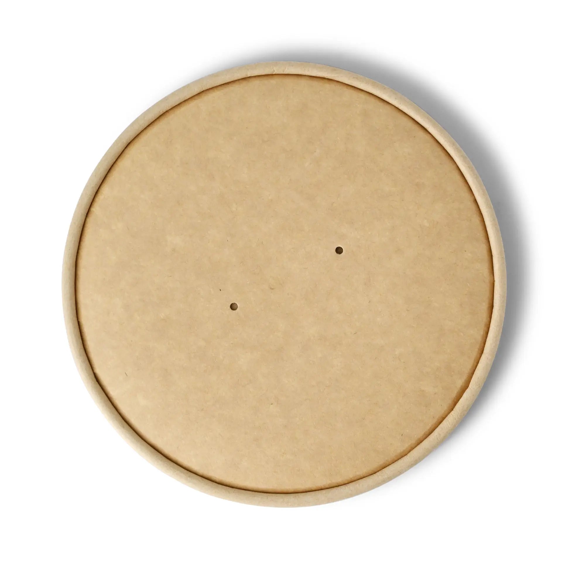 Pappdeckel mit Membran (beschichtet) Ø 150 mm, braun, rund (für Kartonschalen)
