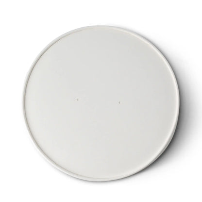 Pappdeckel mit Membran (beschichtet) Ø 185 mm, weiß, rund (für Kartonschalen)