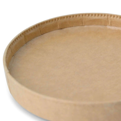 Pappdeckel (beschichtet) Ø 92 mm, braun (für Eisbecher)