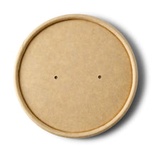 Pappdeckel mit Membran (beschichtet) Ø 90 mm, braun (für Suppenbecher)