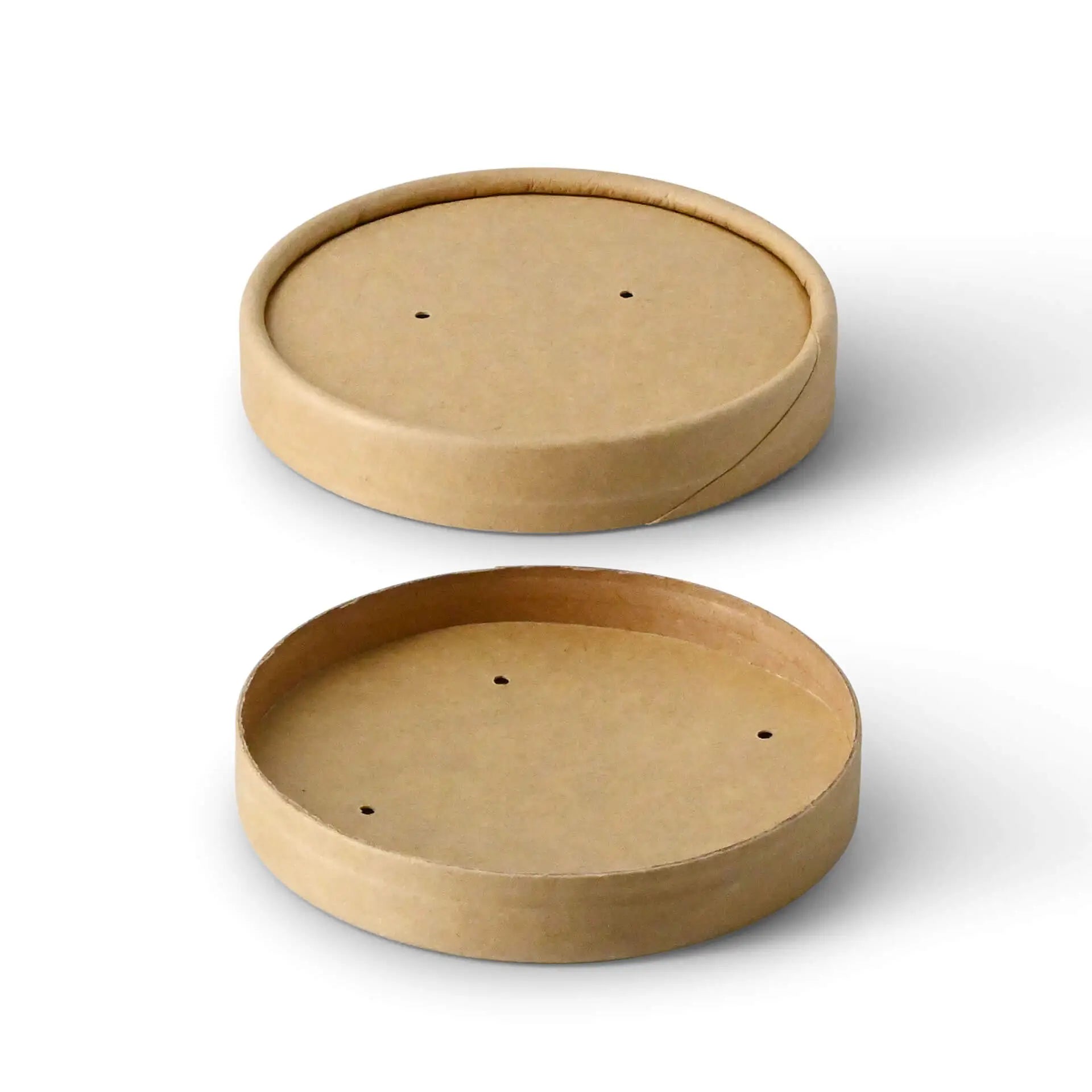 Pappdeckel mit Membran (beschichtet) Ø 90 mm, braun (für Suppenbecher)