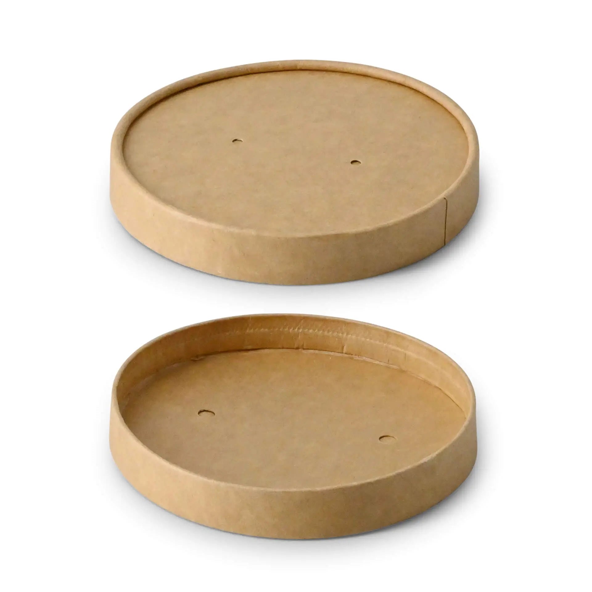Pappdeckel mit Membran (beschichtet) Ø 95 mm, braun (für Suppenbecher)