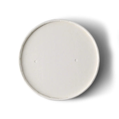 Pappdeckel mit Membran (beschichtet) Ø 95 mm, weiß (für Suppenbecher)