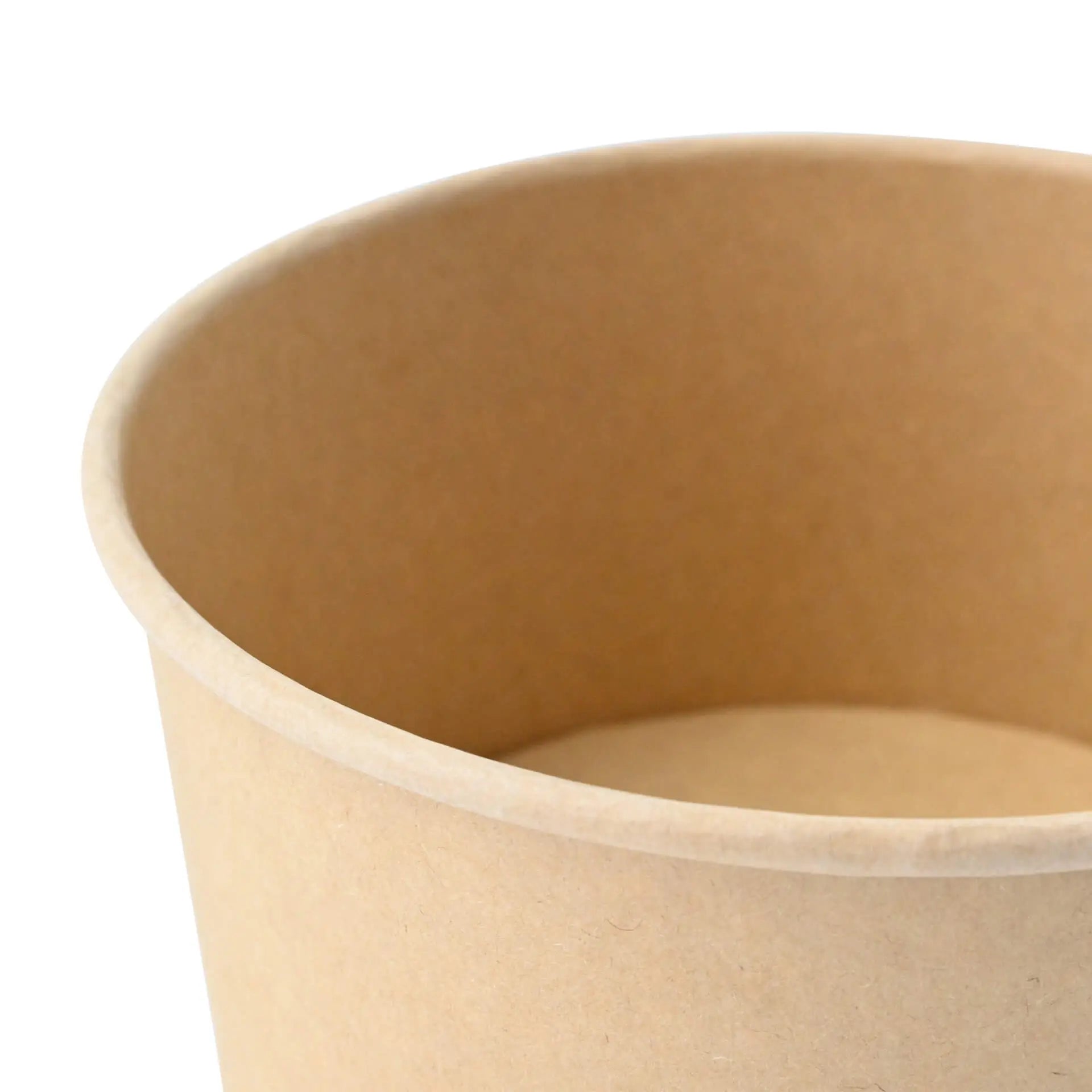 Kartonschalen (beschichtet) / Salatschalen 800 ml, Ø 150 mm, braun, rund (1000 ml max. Volumen)