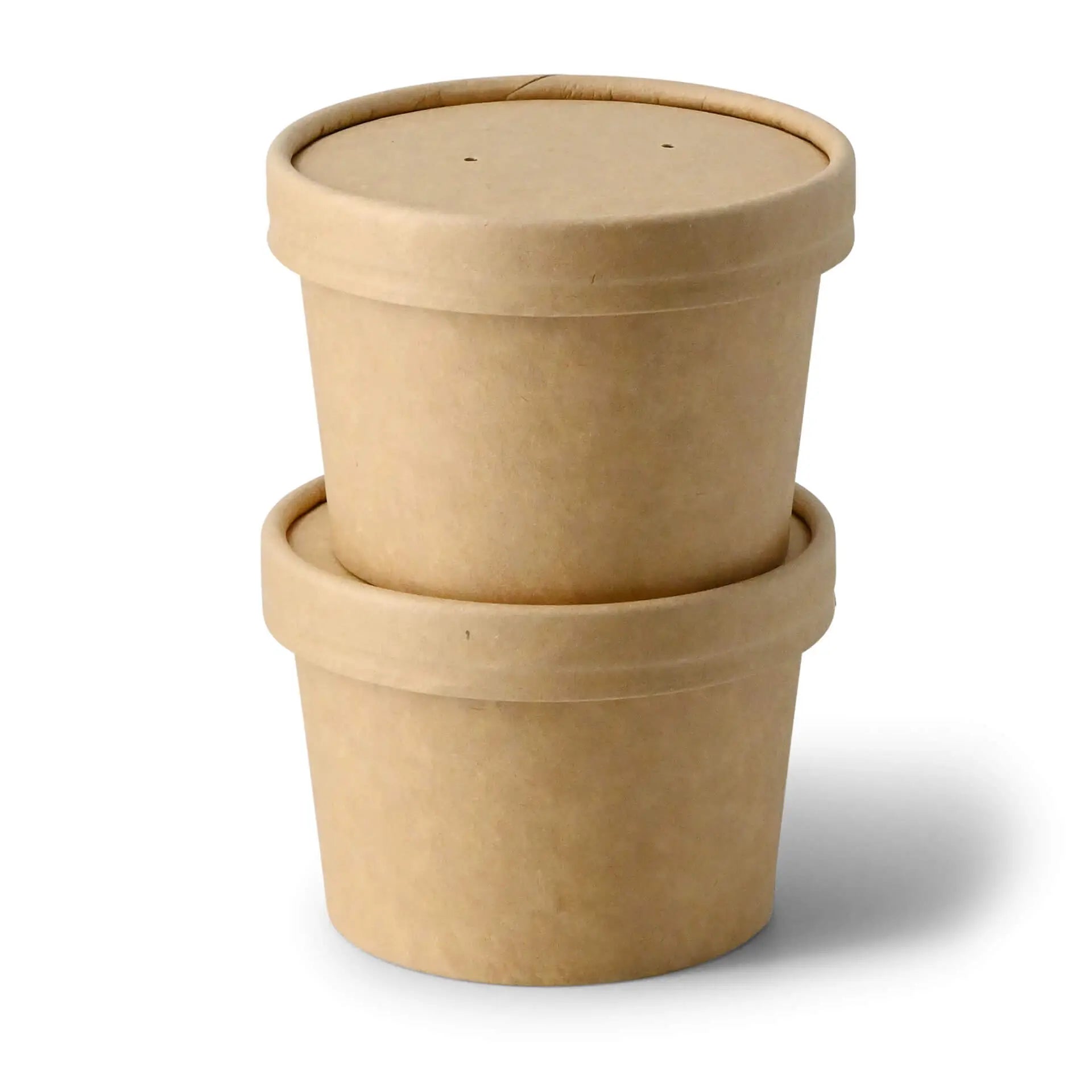 Suppenbecher to go (beschichtet) 200 ml / 8 oz, Ø 90 mm, braun