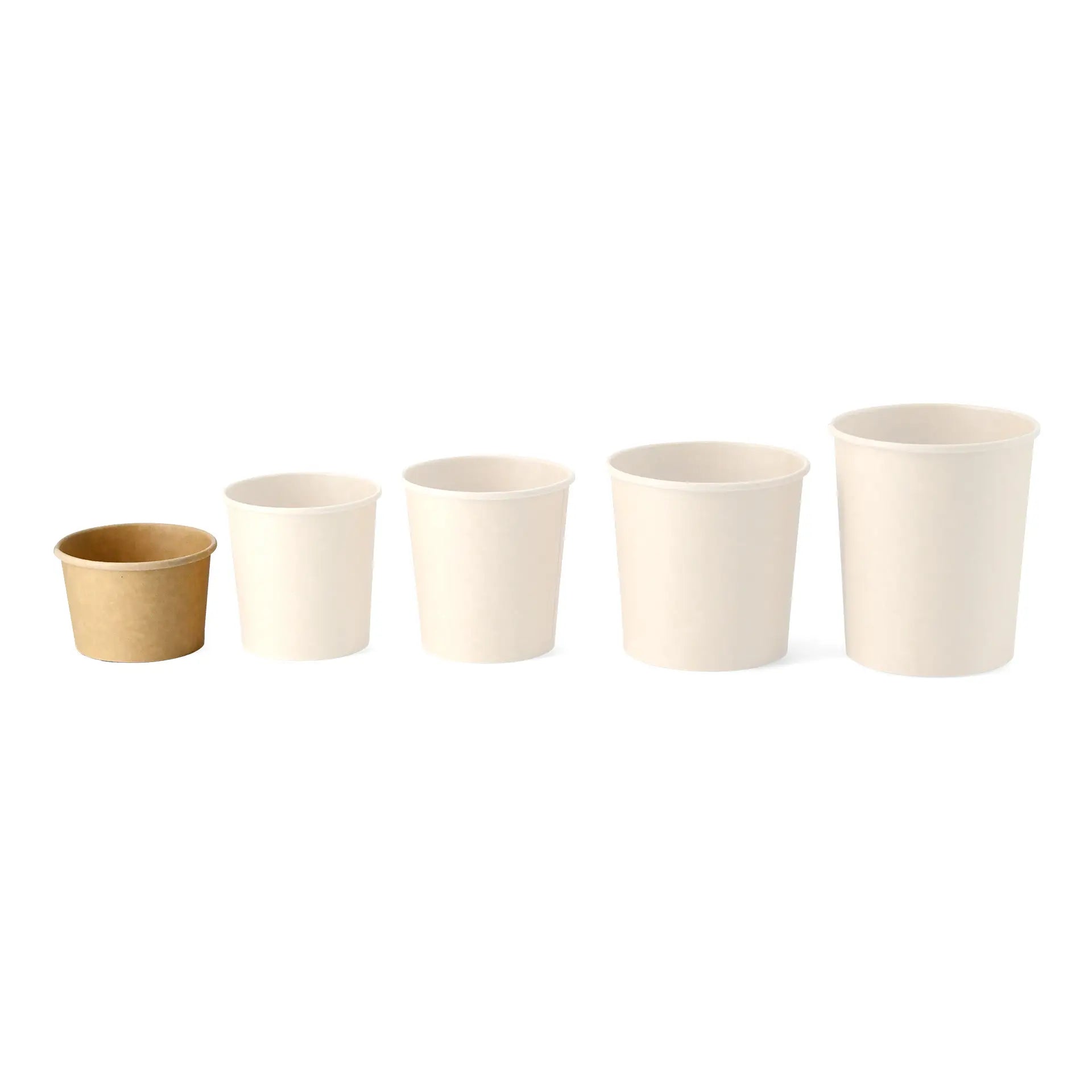 Suppenbecher to go (beschichtet) 200 ml / 8 oz, Ø 90 mm, braun