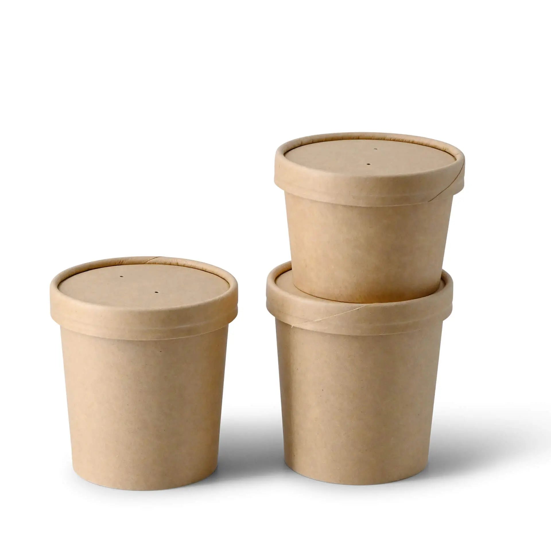 Suppenbecher to go (beschichtet) 300 ml / 12 oz, Ø 90 mm, braun