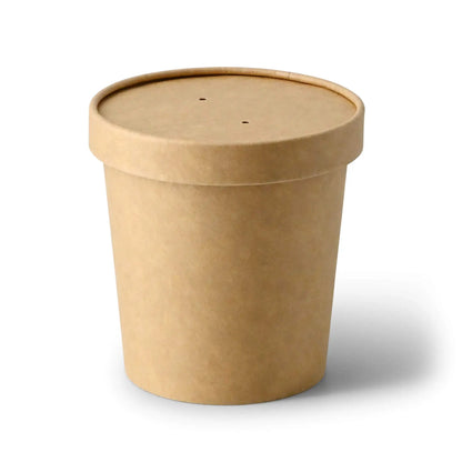 Suppenbecher to go (beschichtet) 400 ml / 16 oz, Ø 95 mm, braun