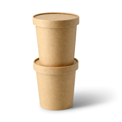 Suppenbecher to go (beschichtet) 400 ml / 16 oz, Ø 95 mm, braun