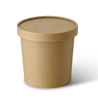 Suppenbecher to go (beschichtet) 600 ml / 24 oz, Ø 115 mm, braun
