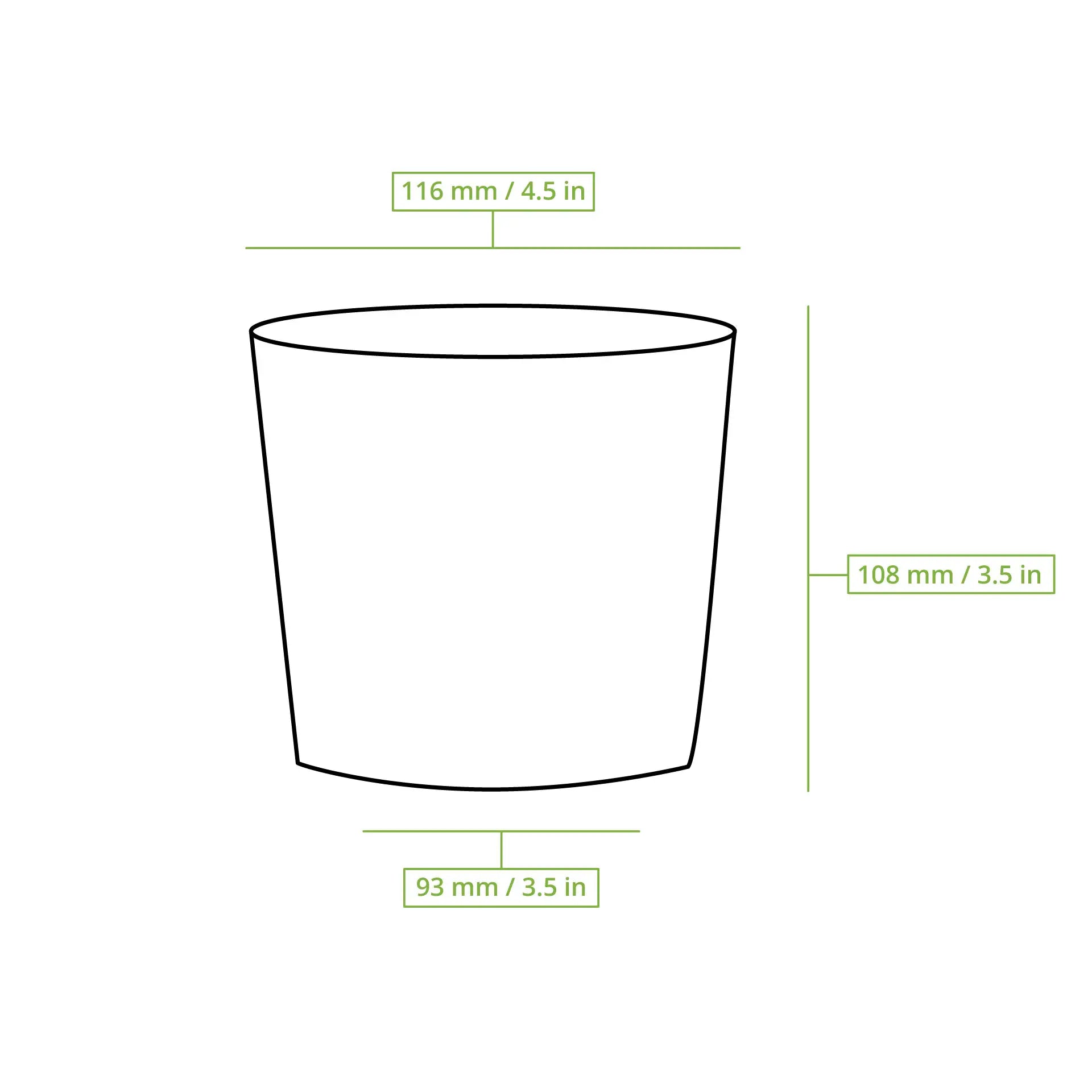 Suppenbecher to go (beschichtet) 600 ml / 24 oz, Ø 115 mm, braun
