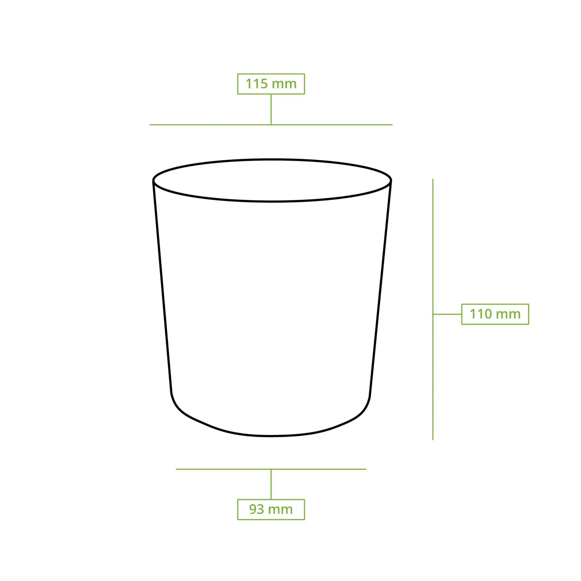 Suppenbecher to go(beschichtet) 600 ml / 24 oz, Ø 115 mm, weiß