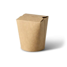 Noodle box / Asian box made of coated cardboard, 400 ml, brown