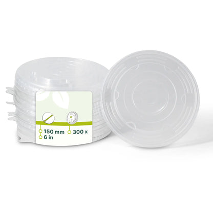 Cup lids PP Ø 150 mm, clear