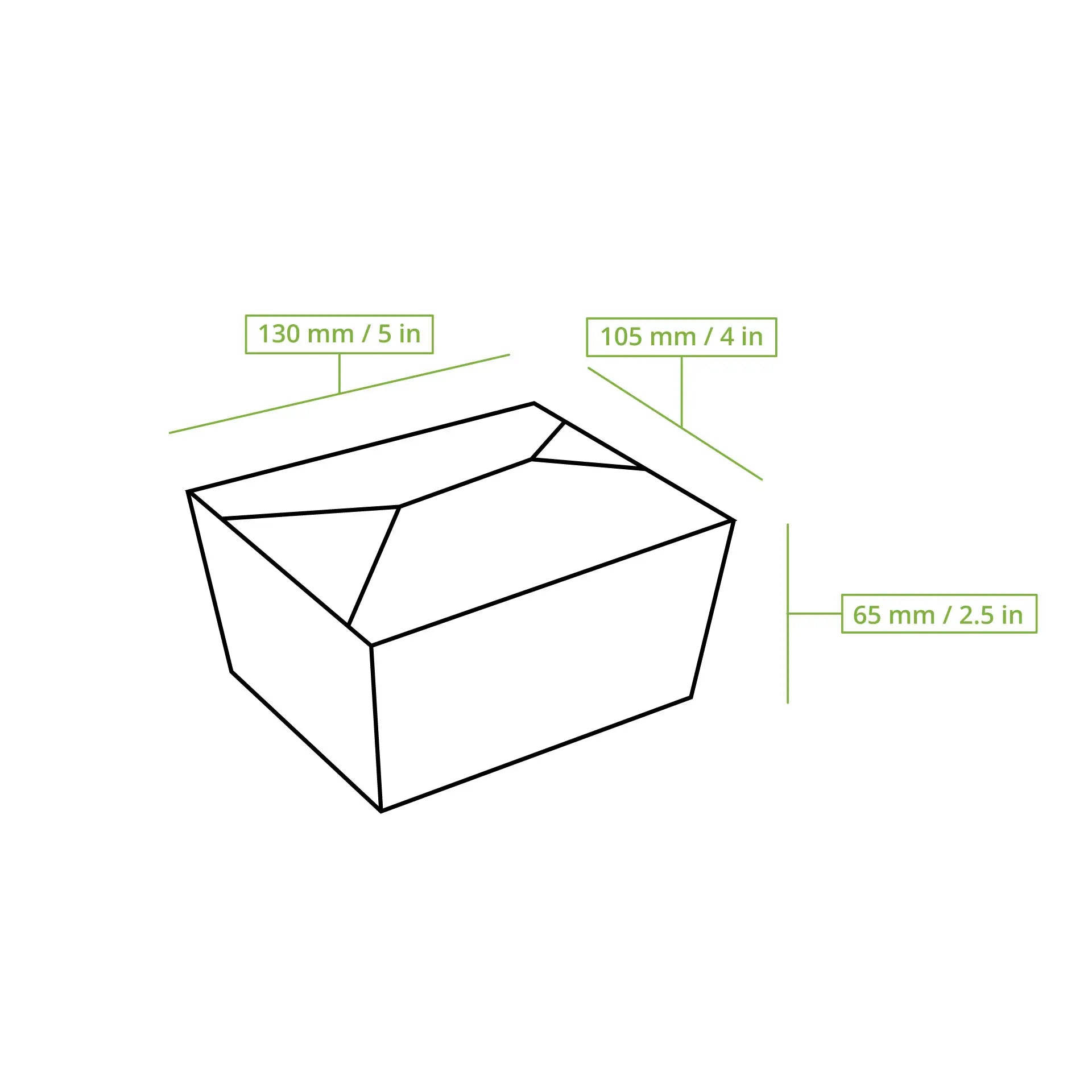 Take-away Boxen (beschichtet) 600 ml, braun