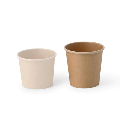 Portionsbecher aus Karton (beschichtet) 75 ml, Ø 62 mm, braun