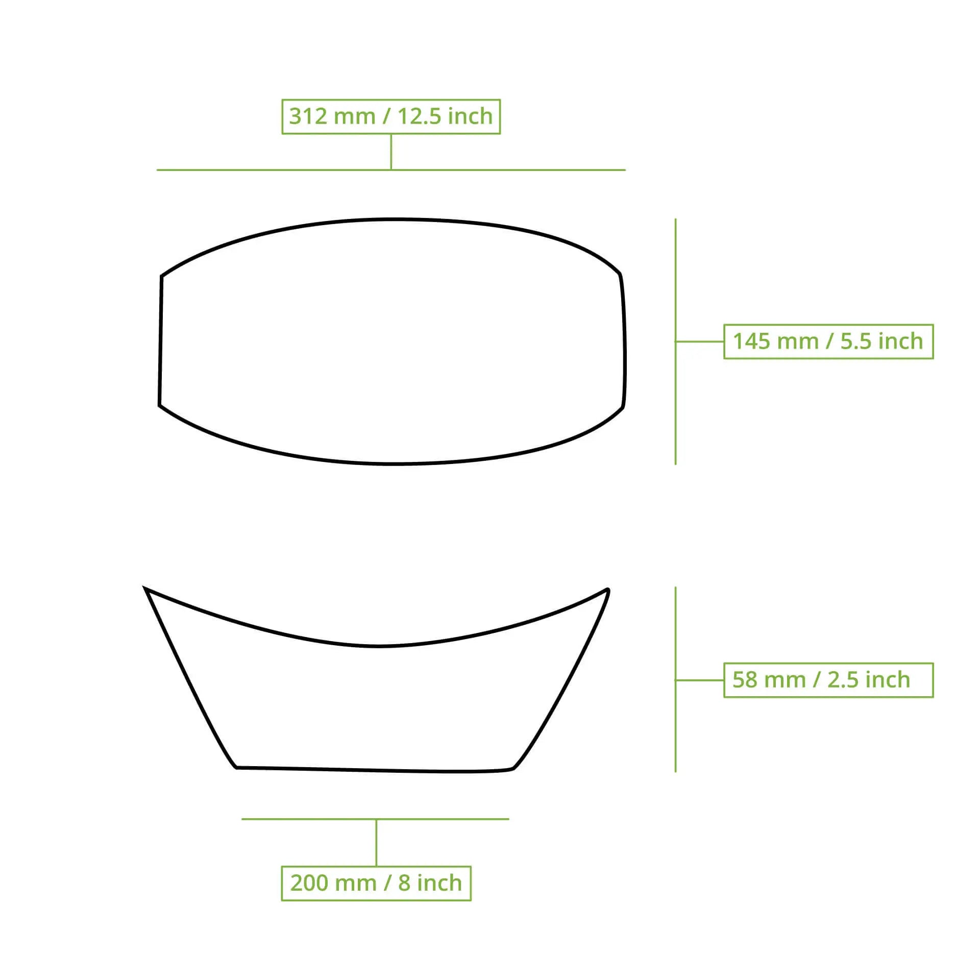 Palmblatt Schiffchen "Palmware®" 30 cm