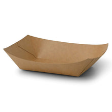 Snackschale aus Karton 500 ml, 20,5 x 14 x 3 cm, braun