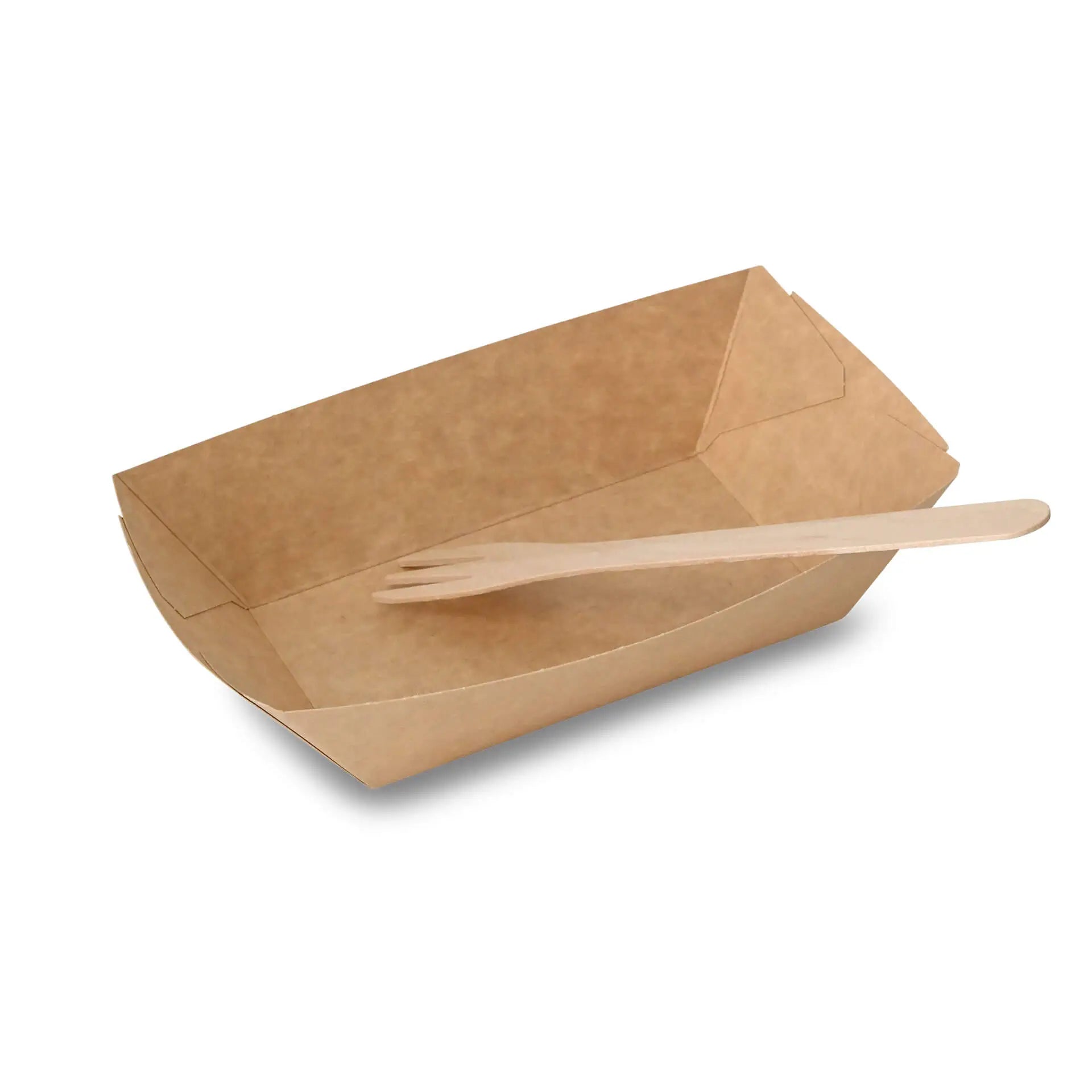 Cardboard-snack trays 500 ml, brown