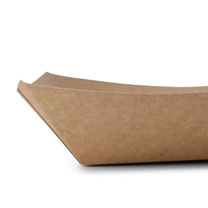 Premium Cardboard Food Tray 400 ml, brown, bio-coated