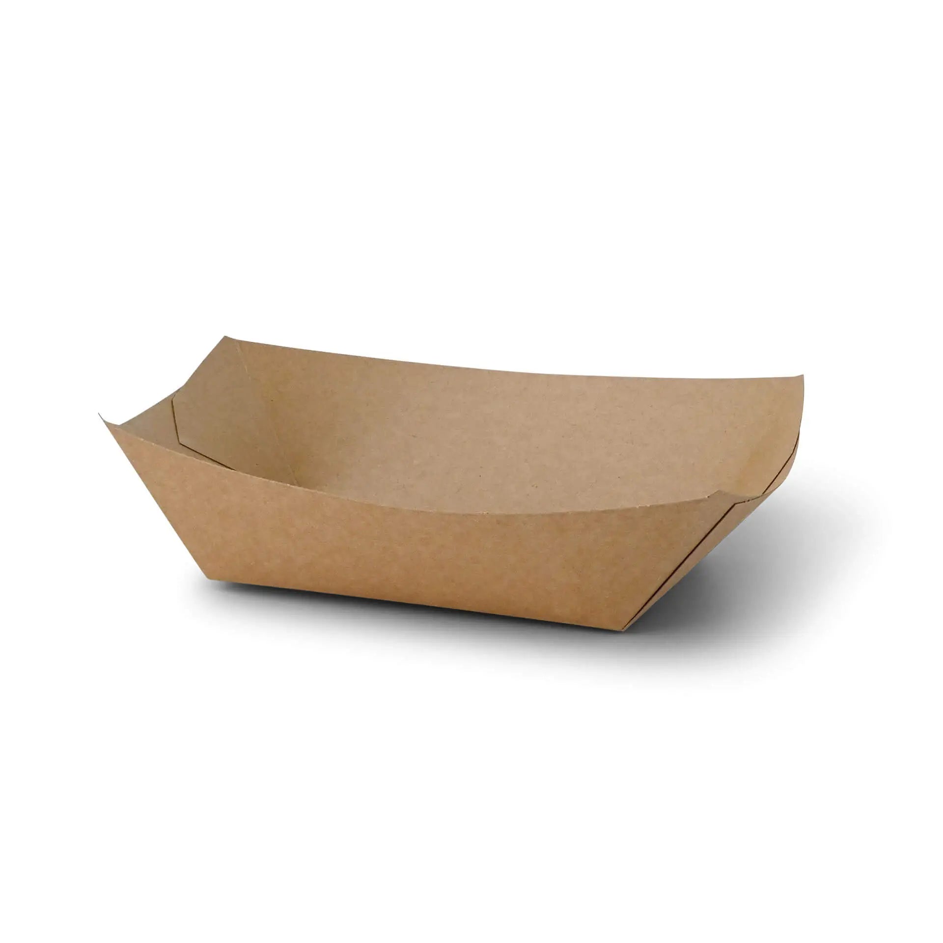 Premium Cardboard Food Tray 800 ml, brown, bio-coated