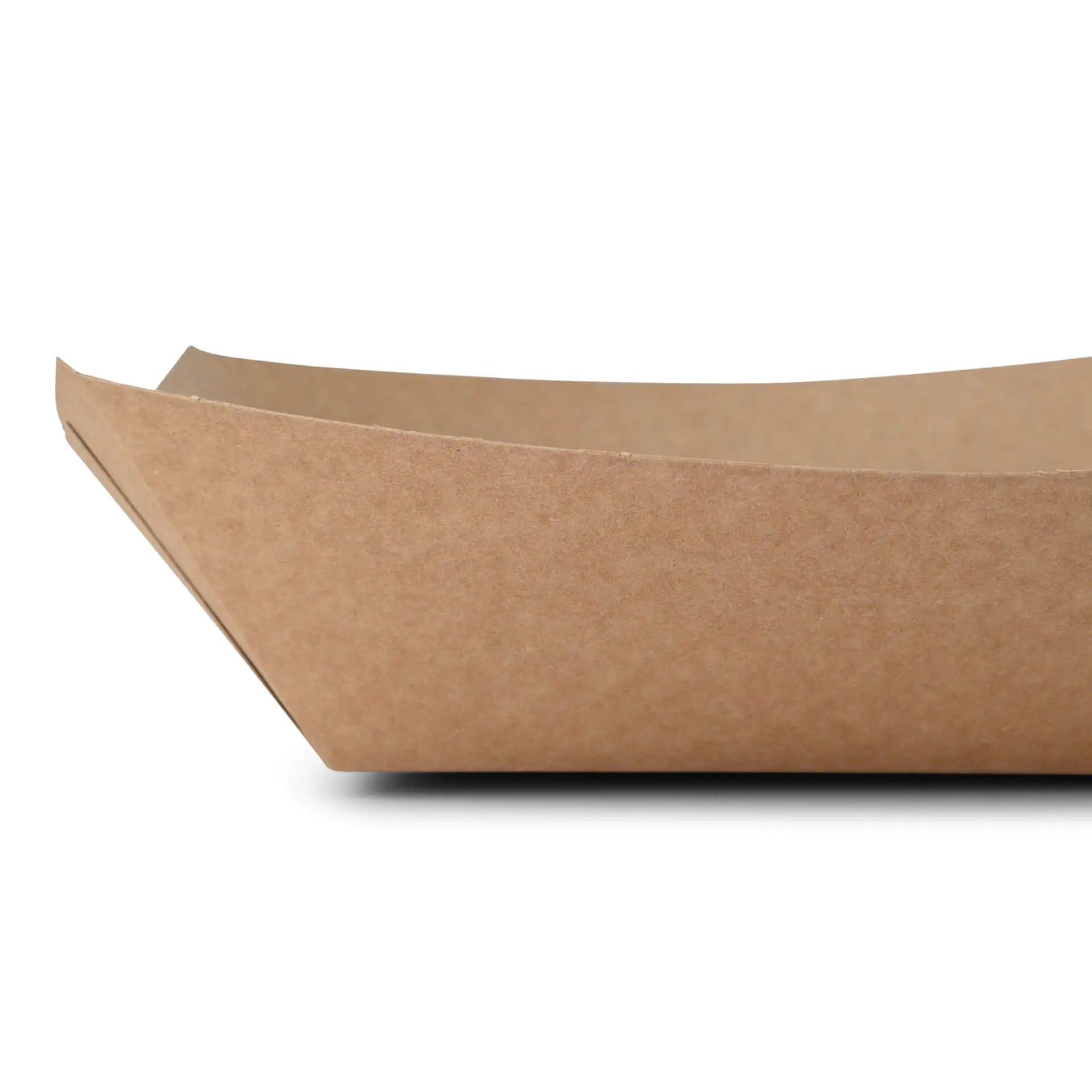 Premium Cardboard Food Tray 800 ml, brown, bio-coated