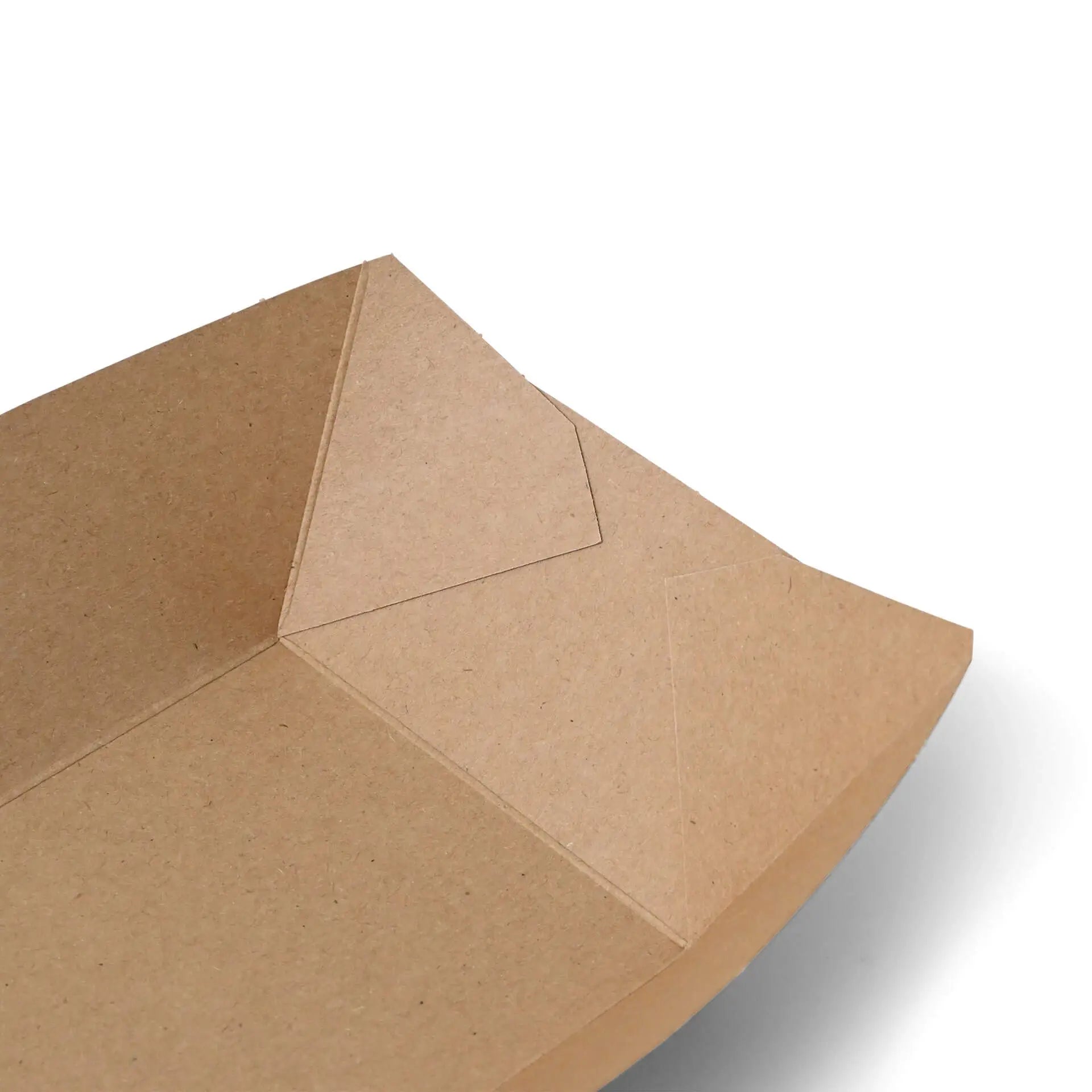 Premium Cardboard Food Tray 800 ml, brown, bio-coated