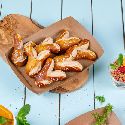 Premium Cardboard Food Tray 800 ml, brown, bio-coated