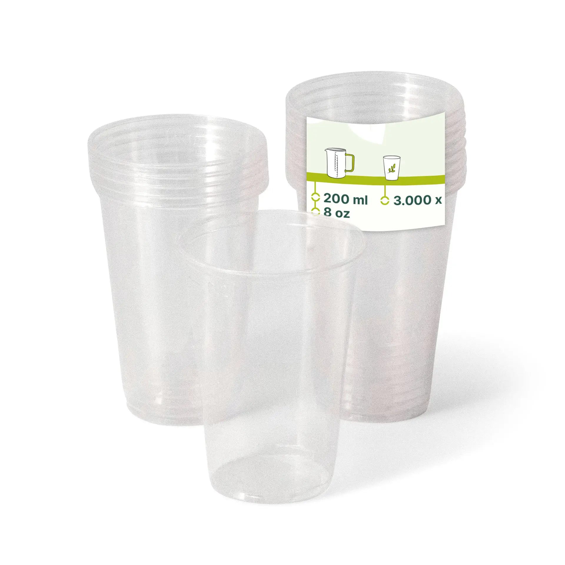 PLA-Klarbecher 200 ml / 8 oz, Ø 71 mm