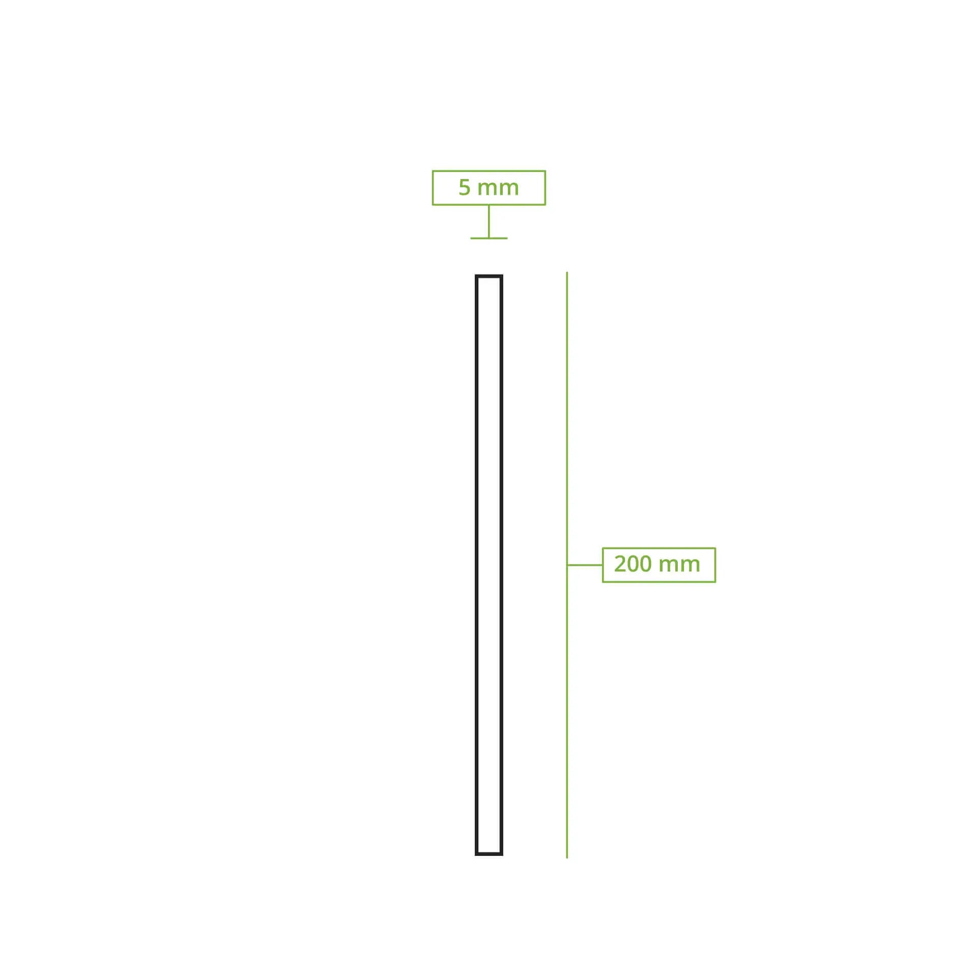 20 cm, Ø 0.5 cm Paper-straws, white, vertical splice