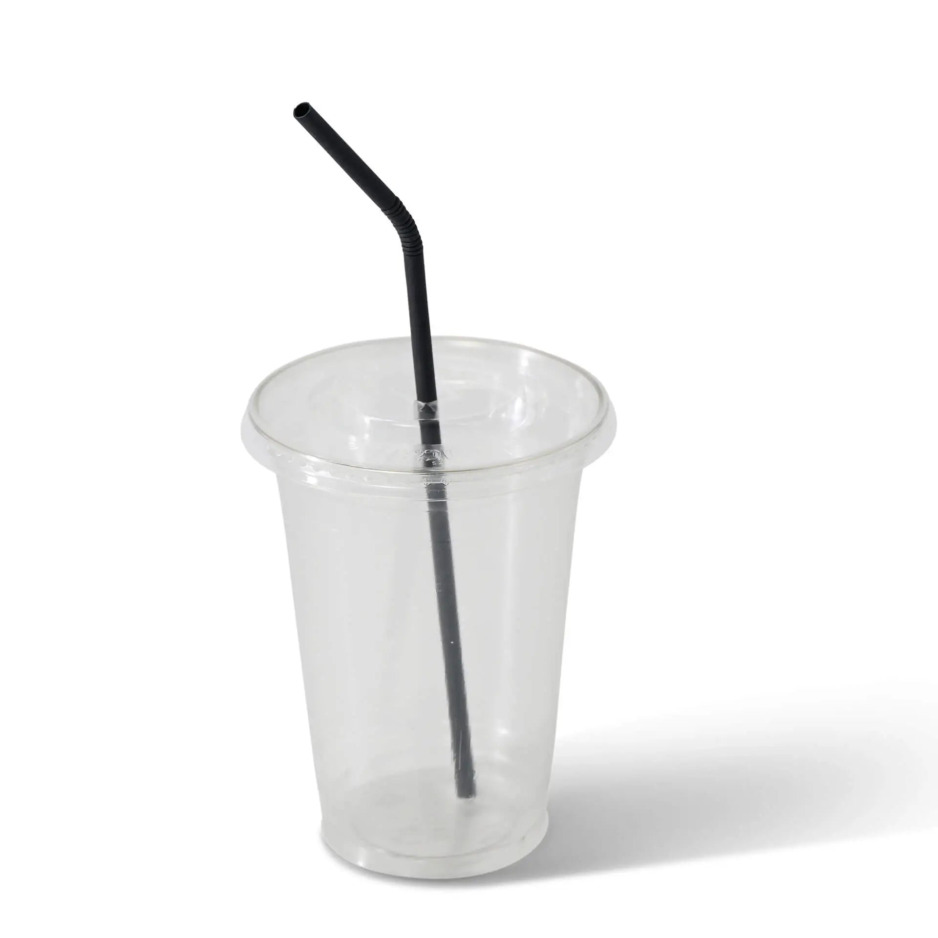 Trinkhalme aus Papier flexibel 22 cm, Ø 0,5 cm, schwarz, einzeln verpackt