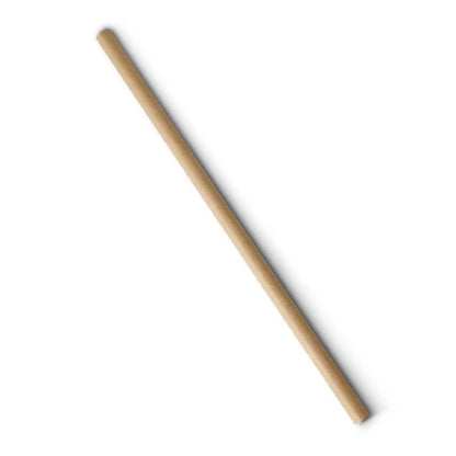Jumbo drinking straw 23 cm, Ø 0,8 cm, brown, vertically rolled