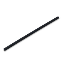 Jumbo Trinkhalm 23 cm, Ø 0,8 cm, schwarz, vertikal gerollt