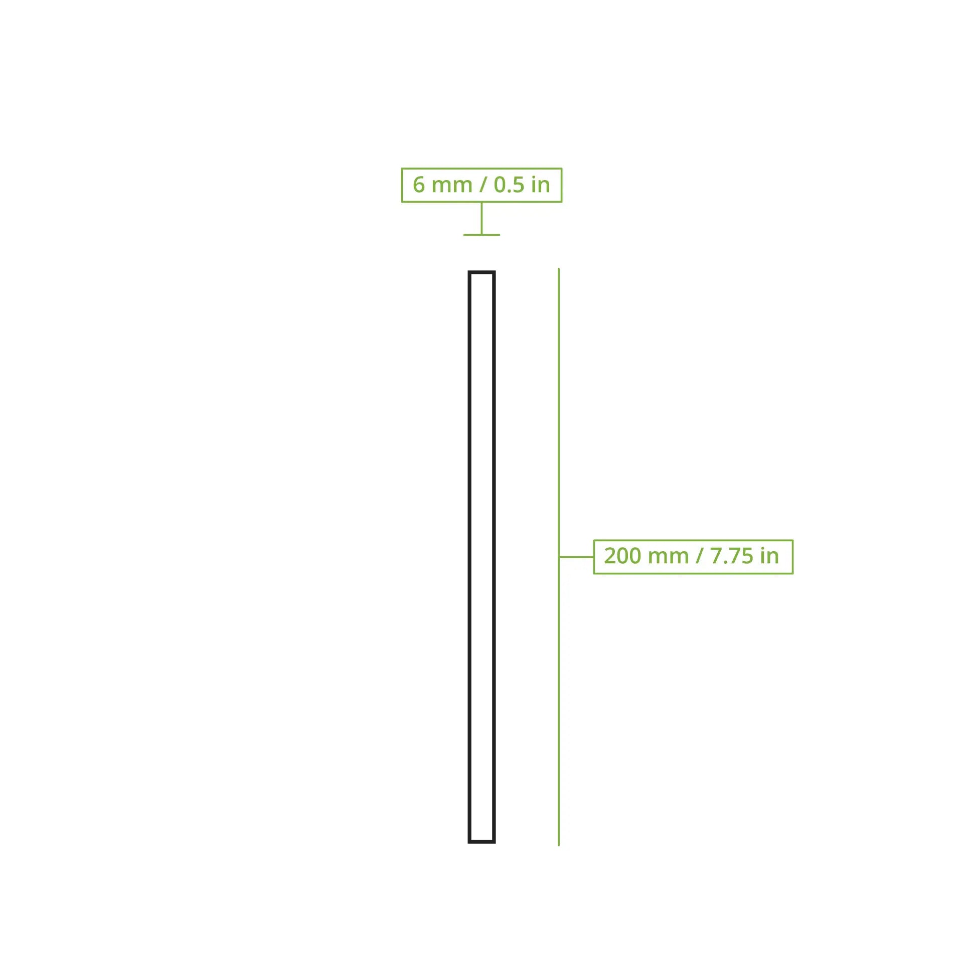 Drinking straw 20 cm, Ø 0,6 cm, brown, vertically rolled
