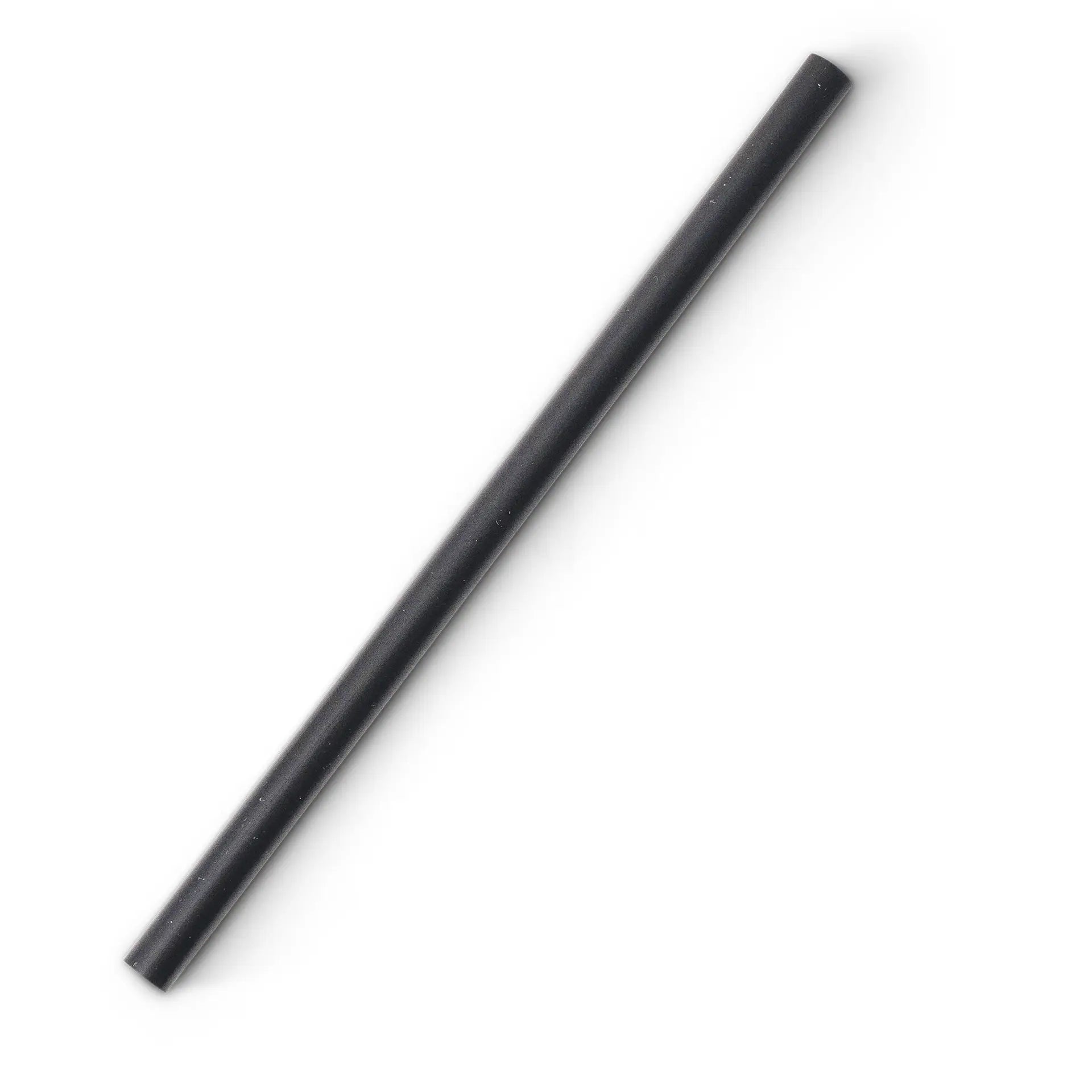 Cocktail Strohhalme 15 cm, Ø 0,7 cm, schwarz, wiederverwendbar