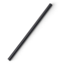 Cocktail Strohhalme 15 cm, Ø 0,7 cm, schwarz, wiederverwendbar