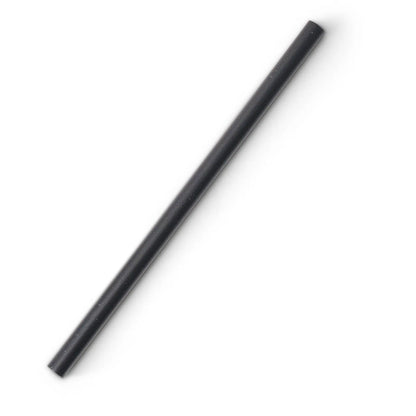 Cocktail Strohhalme 15 cm, Ø 0,7 cm, schwarz, wiederverwendbar