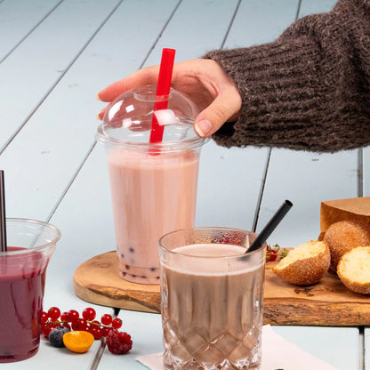 Bubble Tea Strohhalme 20 cm, Ø 1,2 cm, bunt, wiederverwendbar