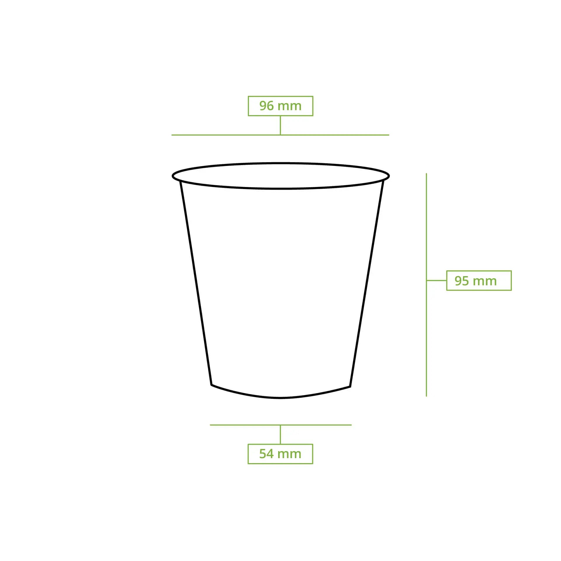 rPET-Klarbecher 200 ml / 8 oz, Ø 95 mm