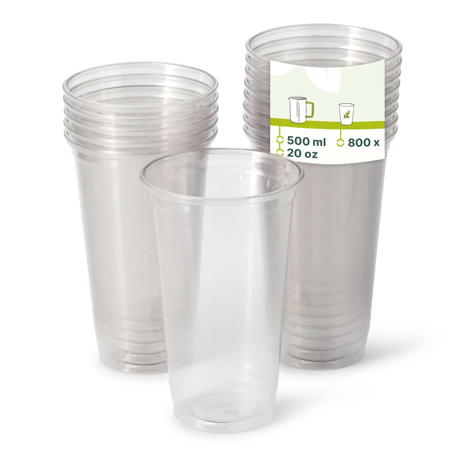 rPET-Klarbecher 500 ml / 20 oz, Ø 95 mm